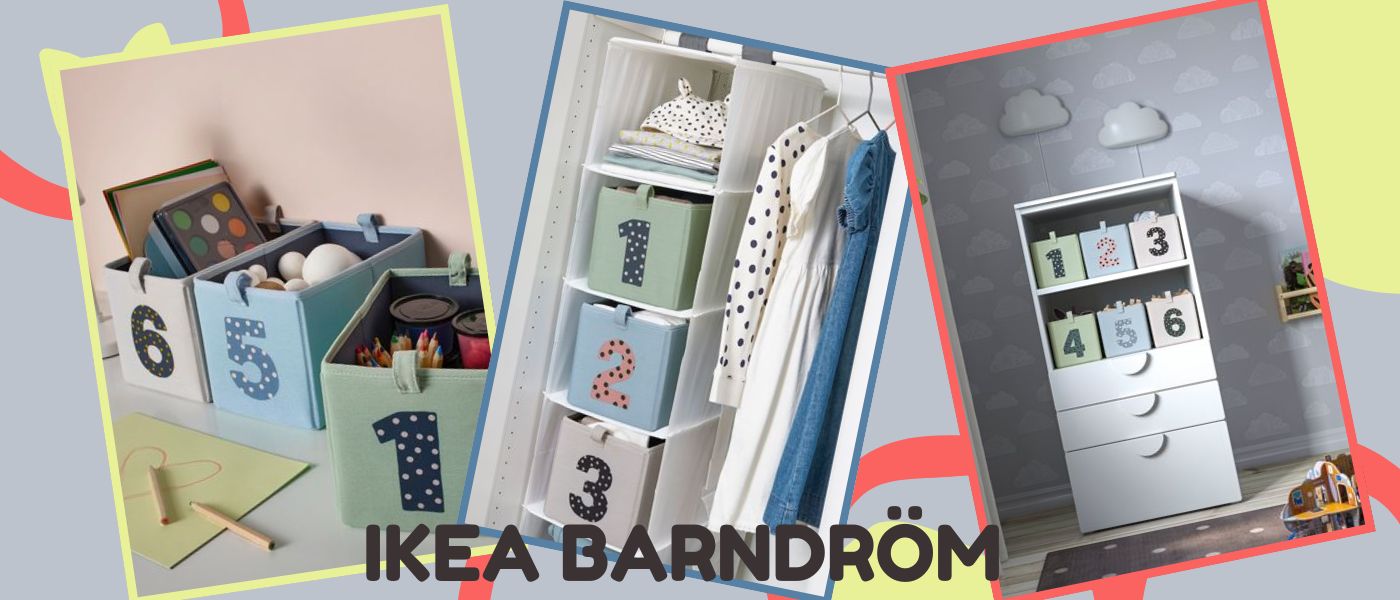 ست 3 عددی جعبه نظم دهنده ایکیا مدل IKEA BARNDROM